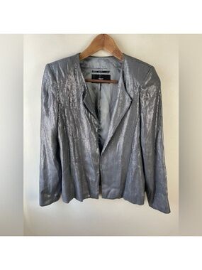 Filippa k women’s silver sequin blazer size small designer night out concert